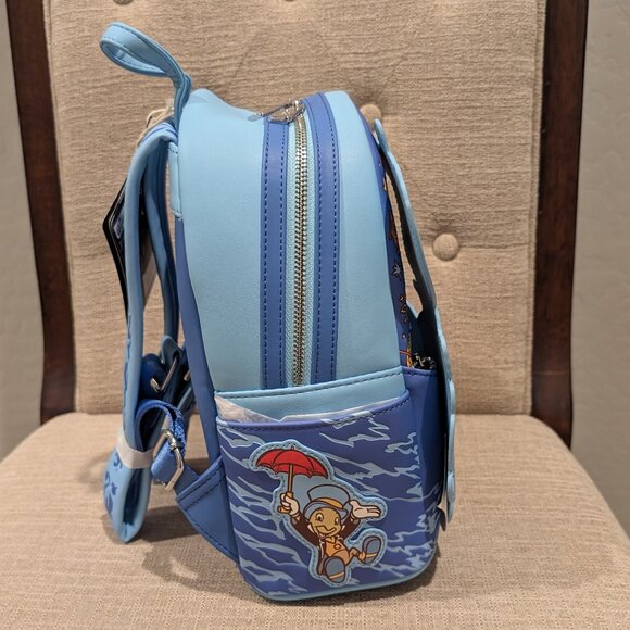 Loungfly Pinocchio Exclusive Raft Monstro Lenticular Mini Backpack main image 5